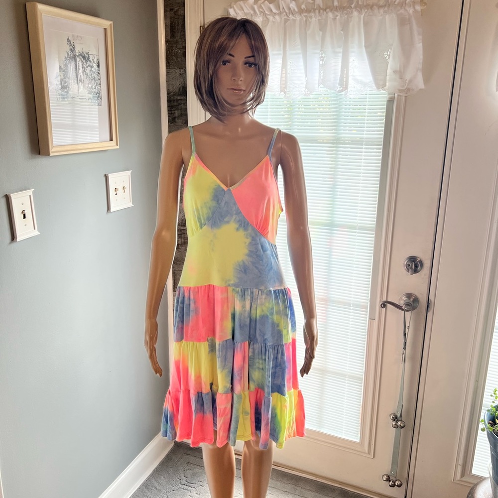 Beyond This Plane Tye Dye‎ Dress SZ SM NWT